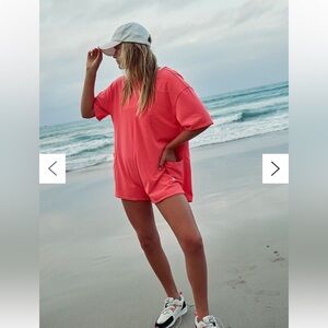 Free people Hot shot Tee Romper size xs